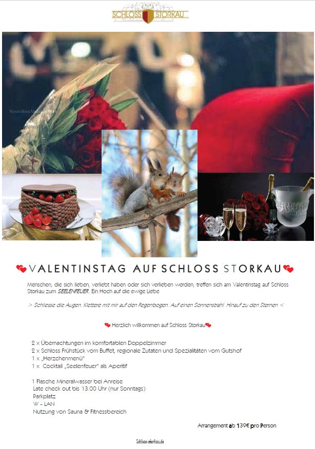 VALENTINSTAG AUF SCHLOSS STORKAU 